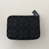 Coach Black Signature Pill Box