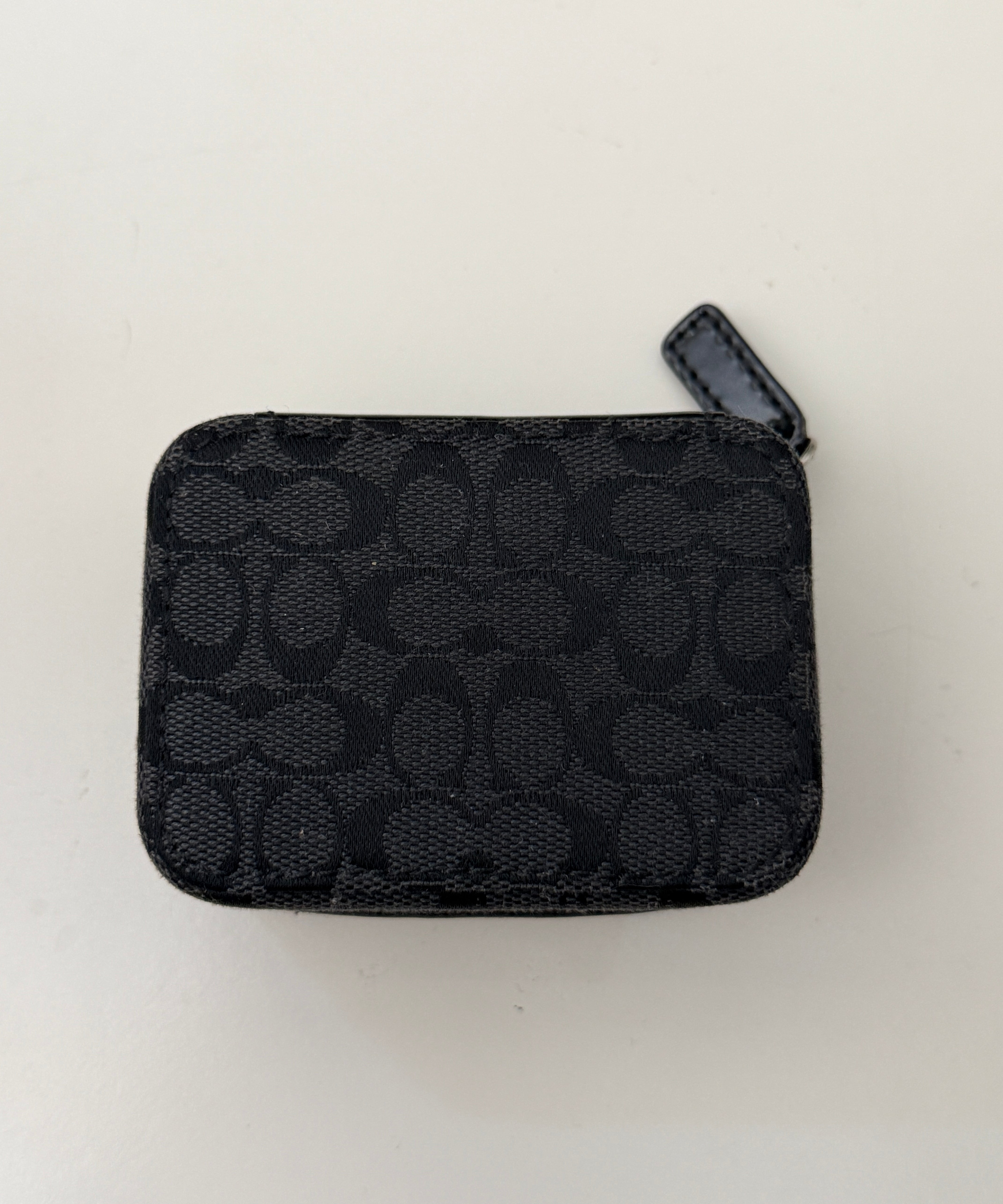 Coach Black Signature Pill Box