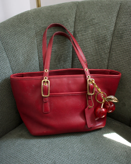 Vintage Coach Red Mini Tote