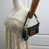 Coach Navy Poppy Mini Shoulder Bag