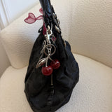 Coach Black Canvas Maggie Bag