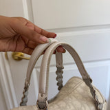 White Dior Romantique Barrel Bag