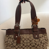 Coach Brown Pleated Soho Tote Bag