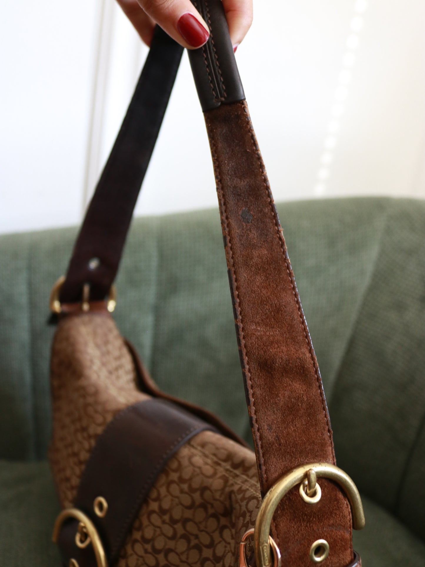 Coach Large Brown Signature Soho Bag