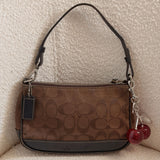 Coach Brown Signature Demi Hamptons Bag