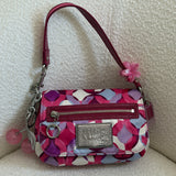 Coach Pink Op Art  Signature Shoulder Bag