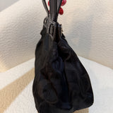 Black Optic Signature Coach Garnett Turnlock Bag
