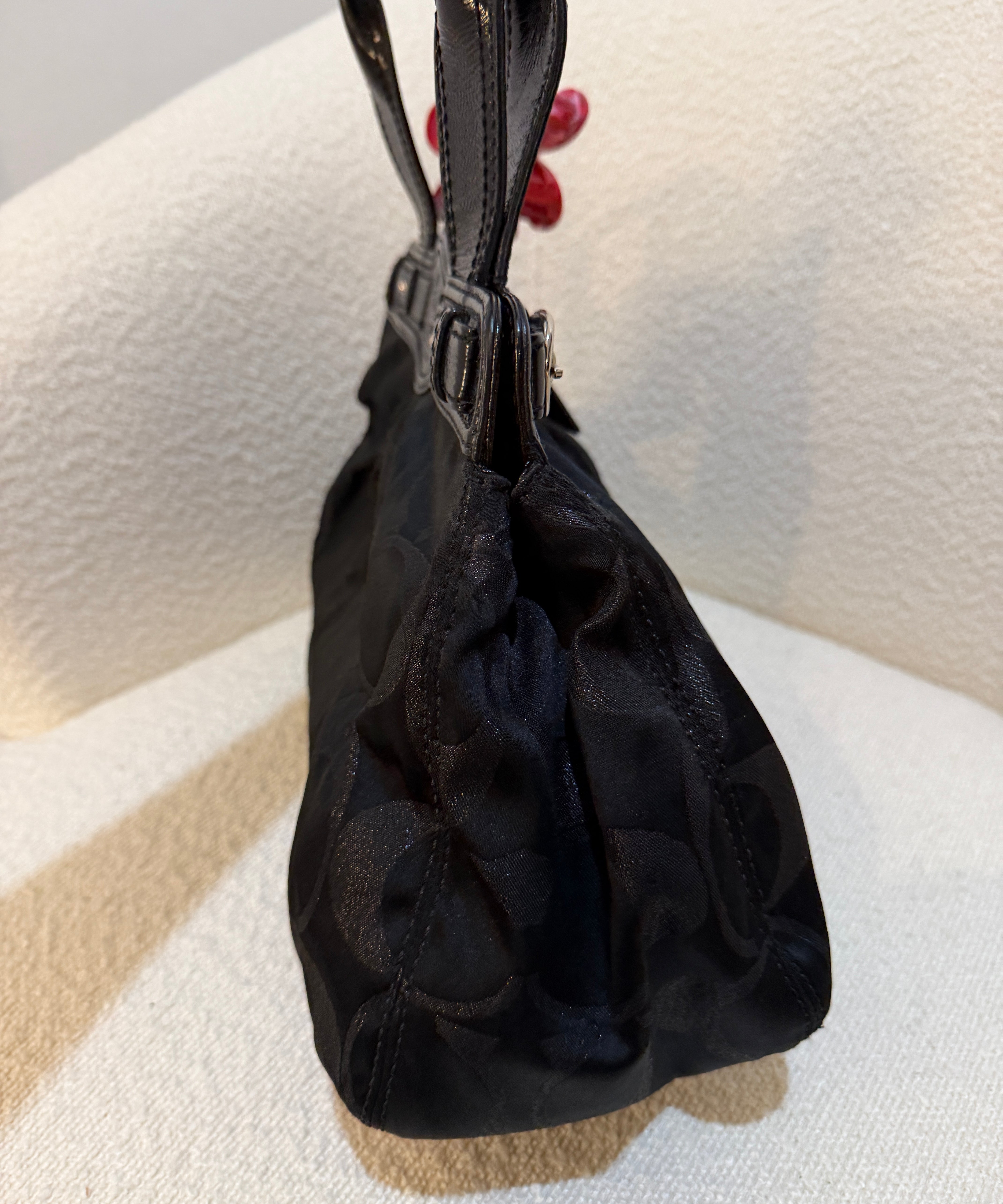 Black Optic Signature Coach Garnett Turnlock Bag