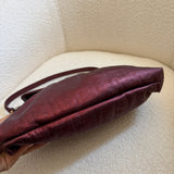 Red Shimmer Fendi Zucca Chef Shoulder Bag