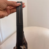 Coach Black Leather Maggie Bag