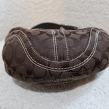 Coach Brown Canvas Mini Hobo Bag