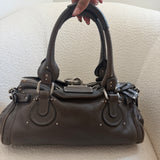 Rare Chloe Grey Paddington Leather Handbag