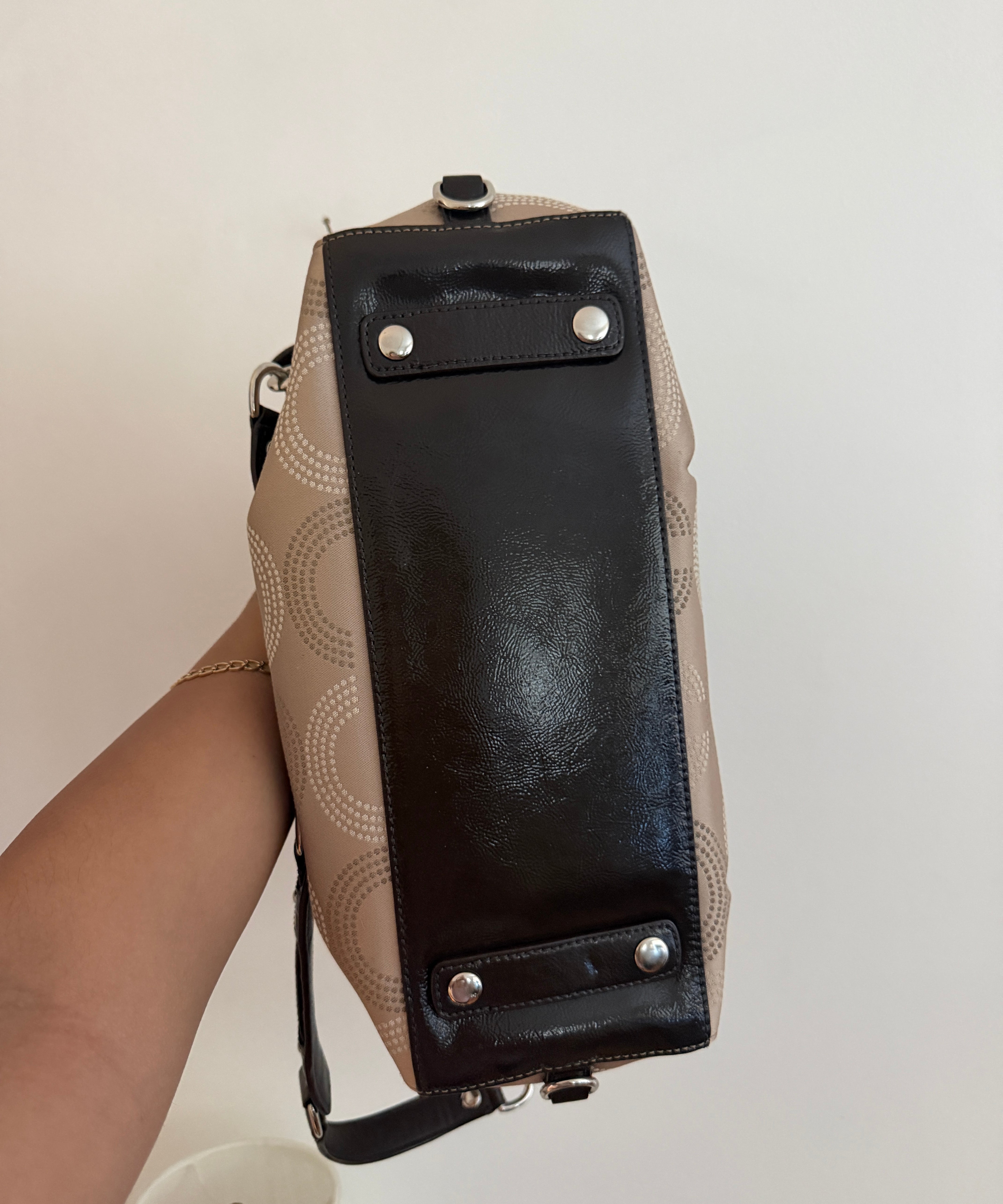 Brown Coach Op Art Sabrina Madison Bag