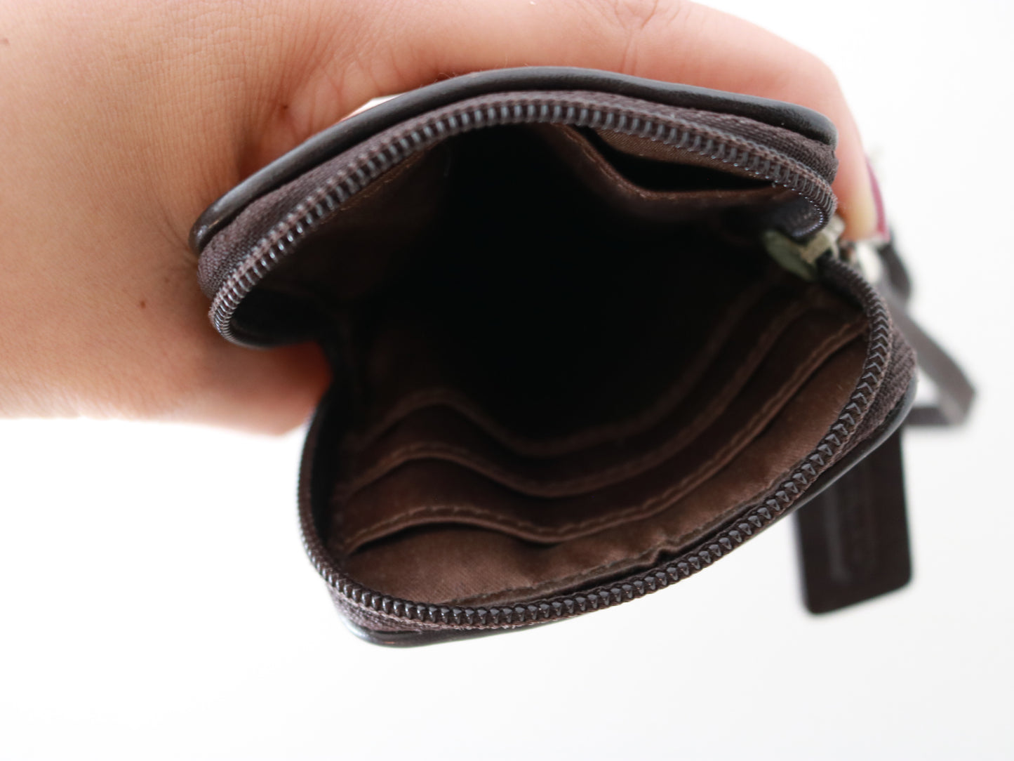 Coach Brown Signature Digi Cam Case