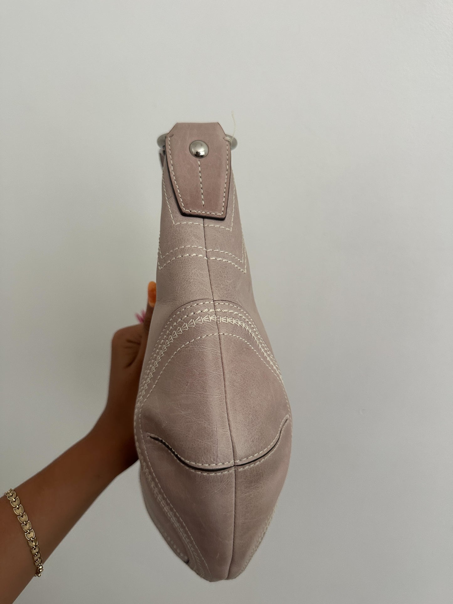 Lilac Coach Mini Hobo Bag