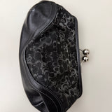 Coach Black Optic Coin Purse