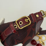 Burgundy Coach Mini Zoe Bag