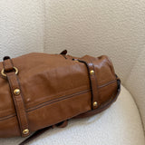 Miu Miu Brown Vitello Lux 2-Way Leather Hand Bag