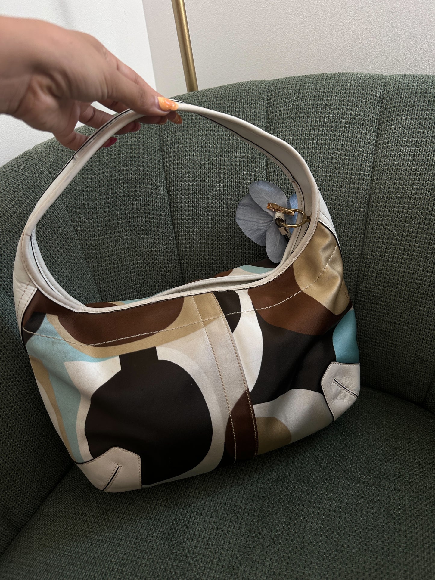 Coach Satin Multicolor Satin Ergo Bag