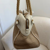 Beige Archive Miu Miu Black Studded Flower Shoulder Bag