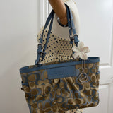 Baby Blue Coach Optic Tote Bag