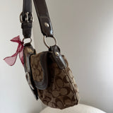 Coach Brown Signature Soho Sufflette Bag