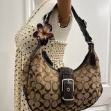 Coach Brown Hamptons Hobo Bag