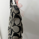 Coach Grey Signature Leah Tote Bag