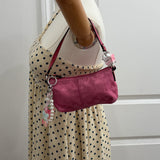 Coach Pink Signature Pochette Bag