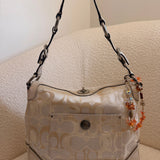 Coach White Chelsea Shoulder Bag