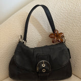 Coach Black Leather Soho Sufflette Shoulder Bag