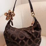 Coach Brown Signature Madison Shoulder Bag