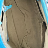 Coach Teal Leather Hamptons Carry-All Bag