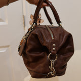 Brown Leather Coach Sabrina Madison Bag