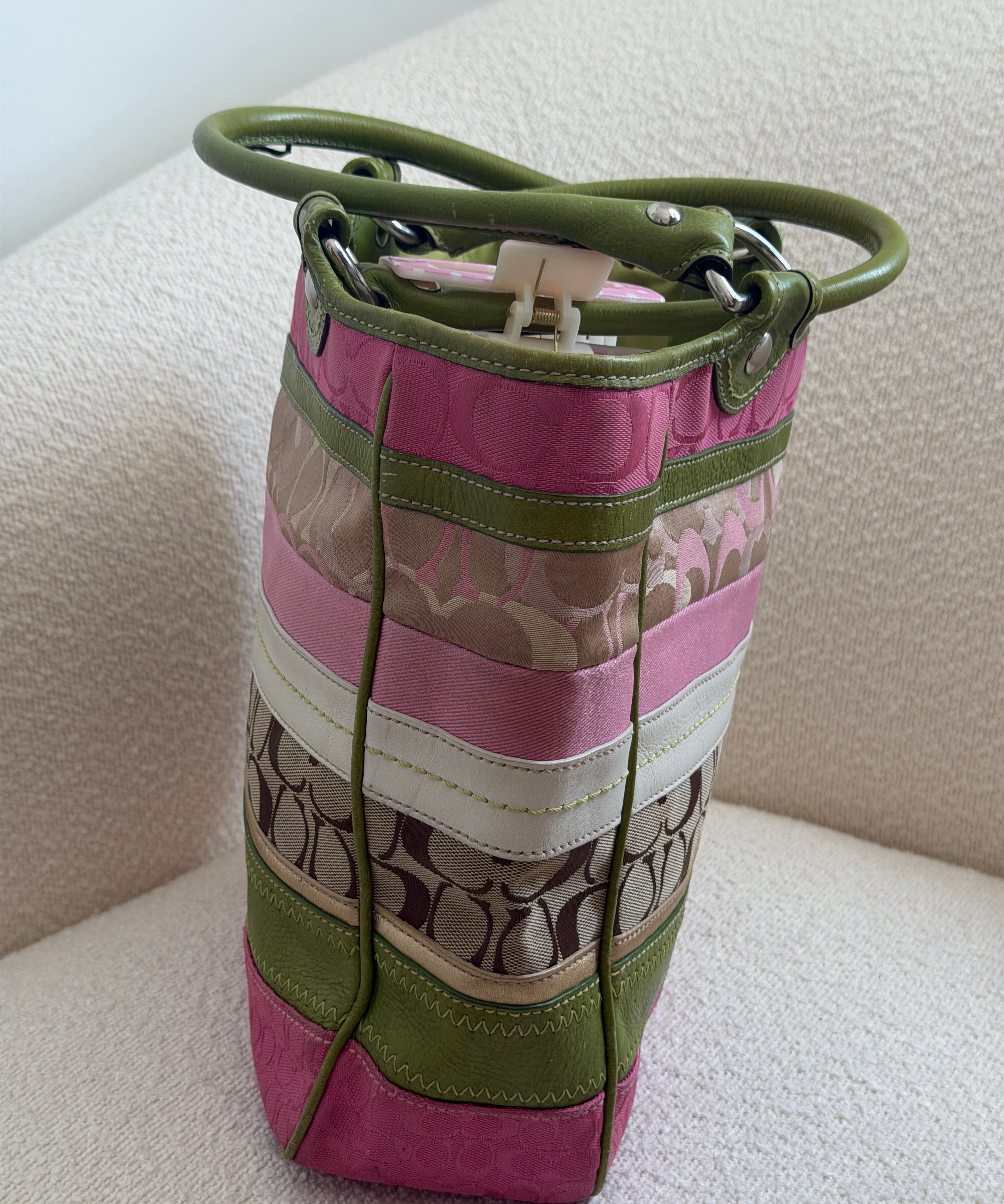 Spring Daisy Coach Bleeker Signature Tote Bag