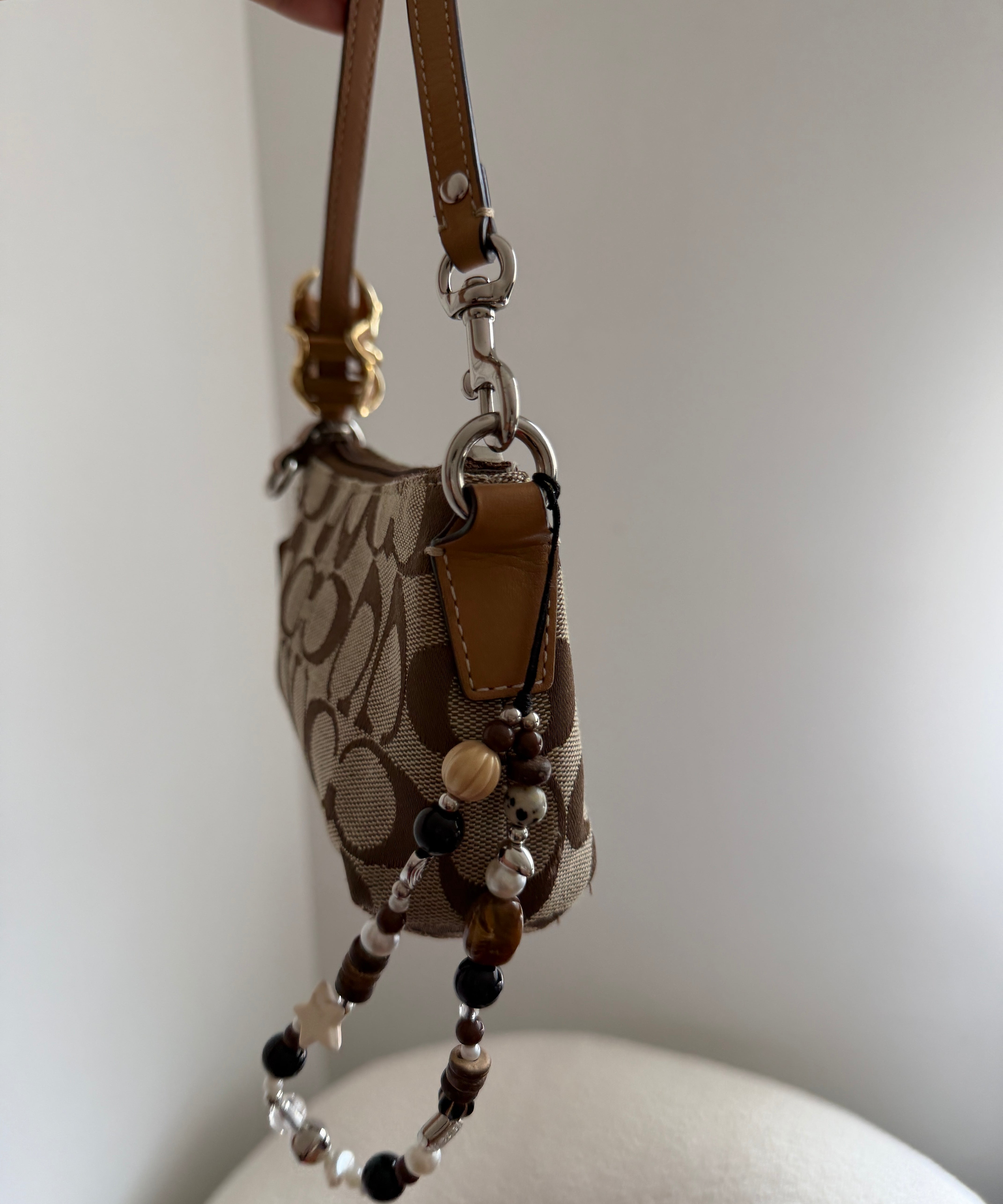 Coach Tan Mini Pochette Bag