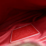 Coach Red Monogram Hamptons Clip Bag