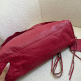 Red Balenciaga MotoCross City Bag