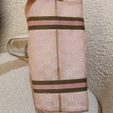 Baby Pink Gucci Abbey Tote Bag with Gucci Charm