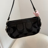 Coach Black Monogram Micro Zoe Bag