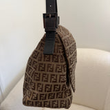 Fendi Signature Brown Mamma Baguette Bag
