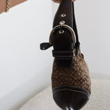 Coach Brown Signature Mini Hobo Bag Set