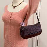 Coach Purple Signature Demi Hamptons Bag