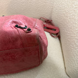 Pink Balenciaga MotoCross City Bag