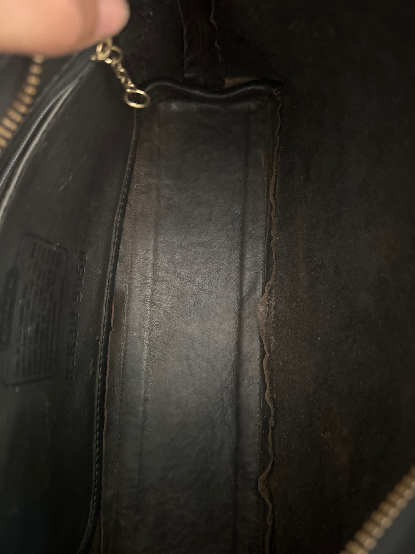 Vintage Coach Black Legacy Zoe Shoulder Bag