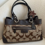 Coach Brown Signature Tote Bag