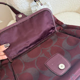 Rare Coach Burgundy Campbell Hobo Bag