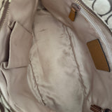 Tan Coach Signature Tote Bag