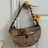 Coach Gold Patchwork Hobo Shoulder Bag
