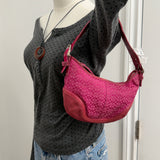 Coach Signature Pink Mini Hobo Bag
